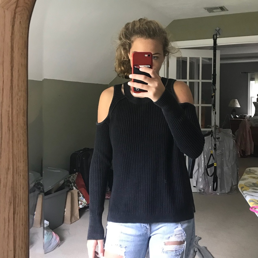Open Shoulder Sweater